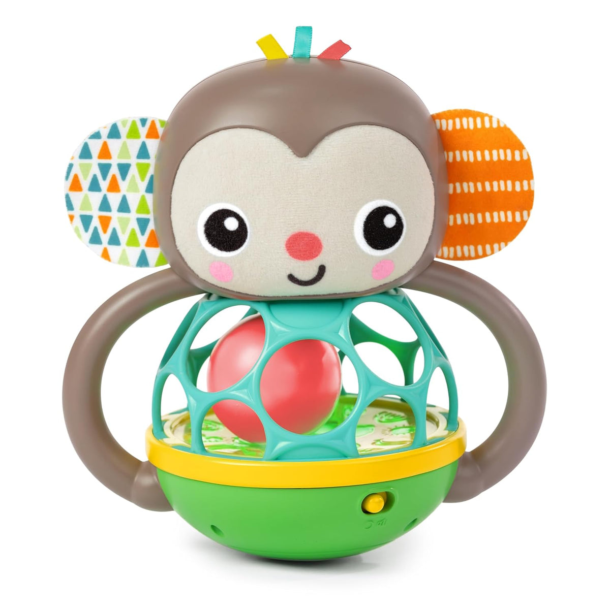 Bright Starts Oball Easy Grasp Classic Ball BPA-Free Infant Toy,Age Newborn and up, 4 Inches