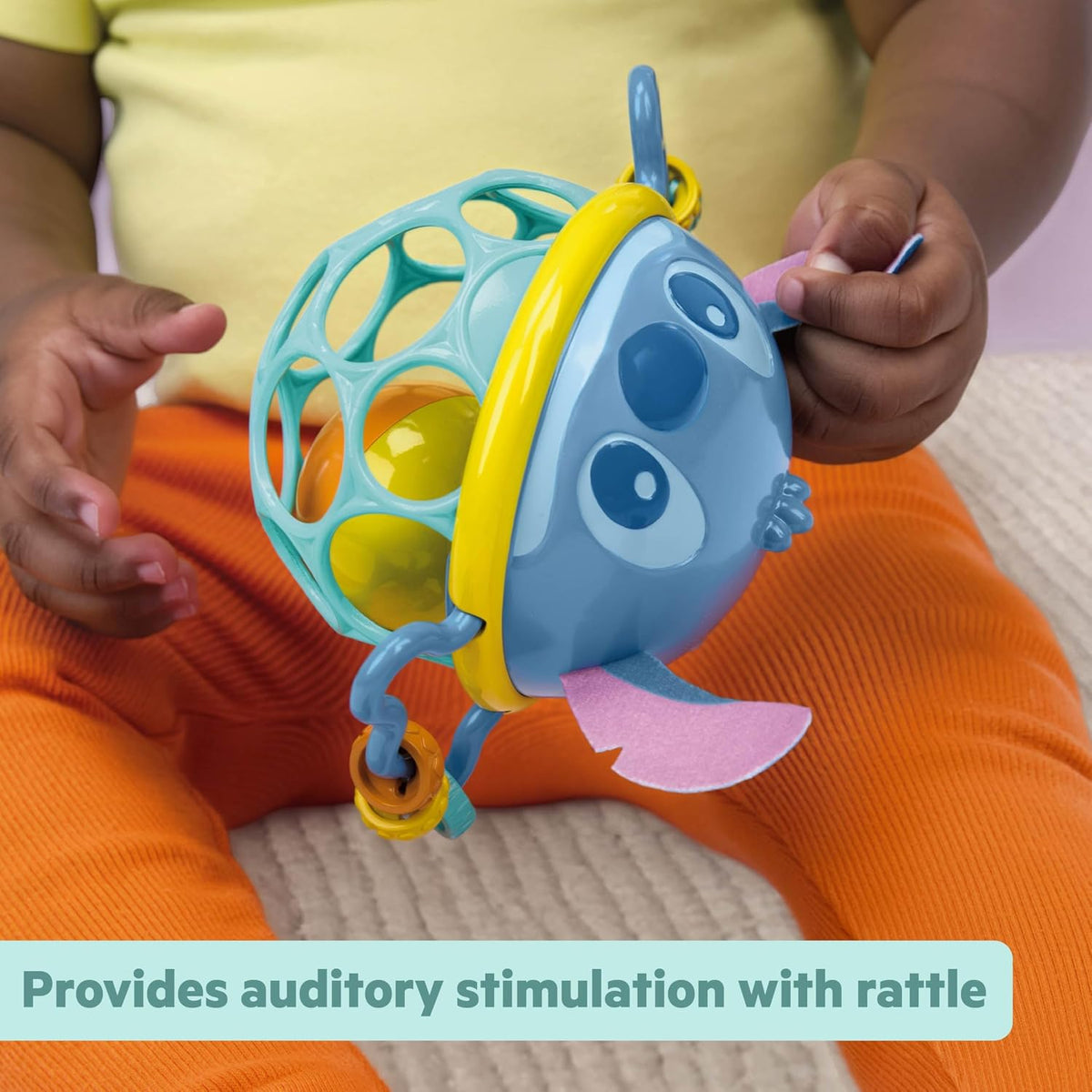 Bright Starts Oball Easy Grasp Classic Ball BPA-Free Infant Toy,Age Newborn and up, 4 Inches