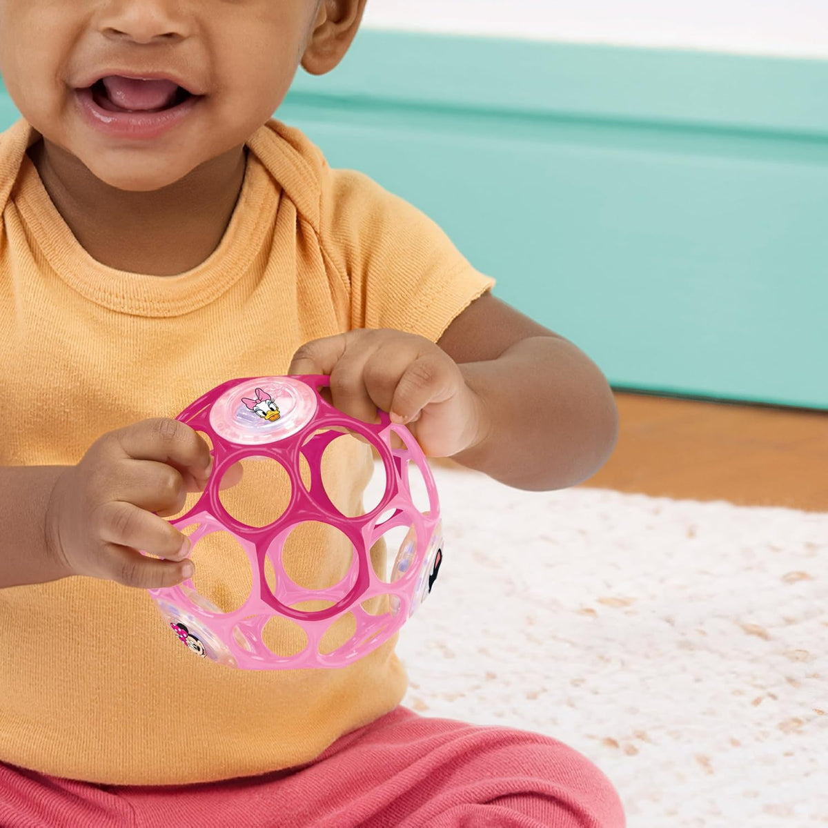 Bright Starts Oball Easy Grasp Classic Ball BPA-Free Infant Toy,Age Newborn and up, 4 Inches
