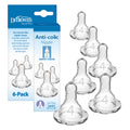Dr. Brown’s Narrow Level 2 Medium Flow Nipple, 3m+, 6-Pack