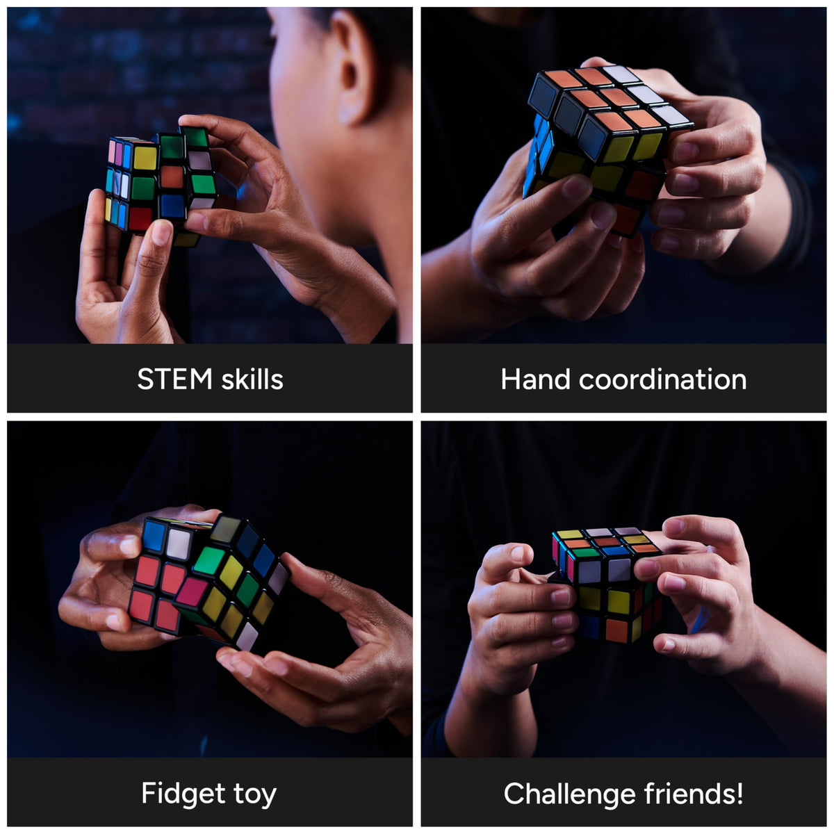 Rubik's Cube The Original 3x3 Puzzle Cube & Brain Teaser Fidget Toy