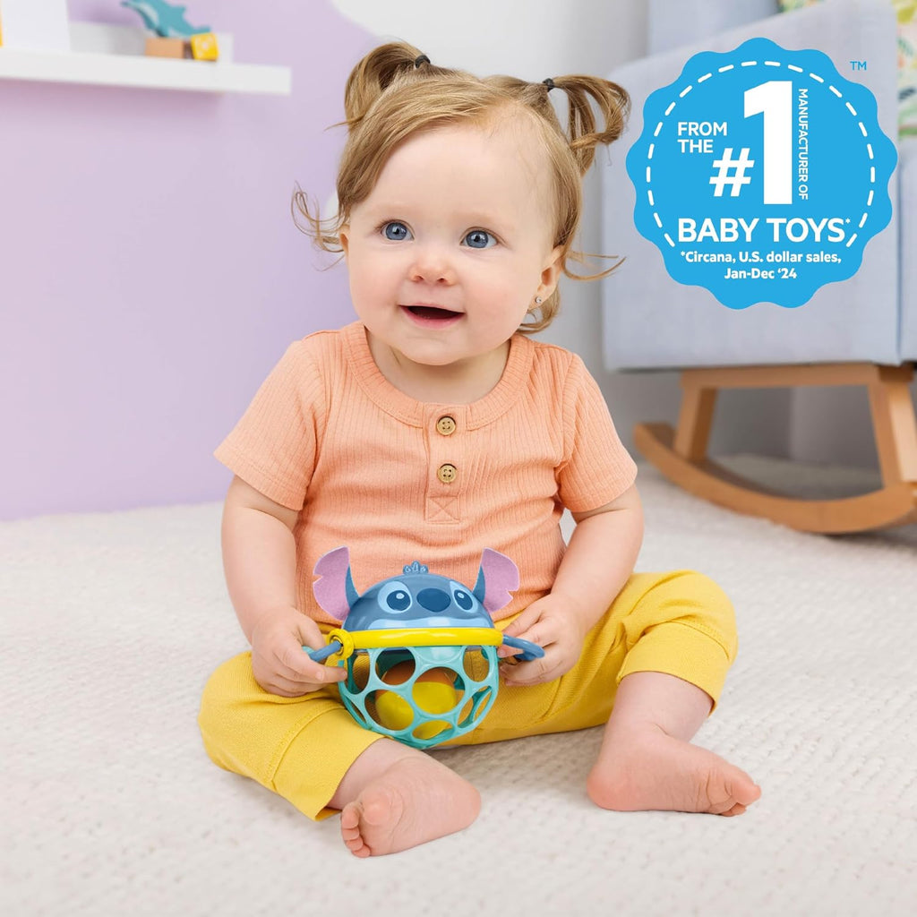 Bright Starts Oball Easy Grasp Classic Ball BPA-Free Infant Toy,Age Newborn and up, 4 Inches