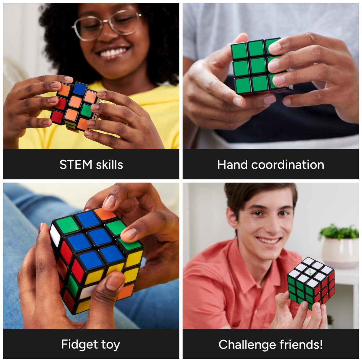 Rubik's Cube The Original 3x3 Puzzle Cube & Brain Teaser Fidget Toy