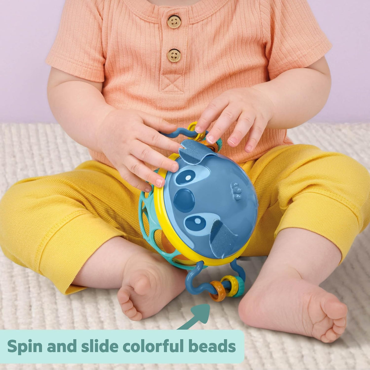 Bright Starts Oball Easy Grasp Classic Ball BPA-Free Infant Toy,Age Newborn and up, 4 Inches